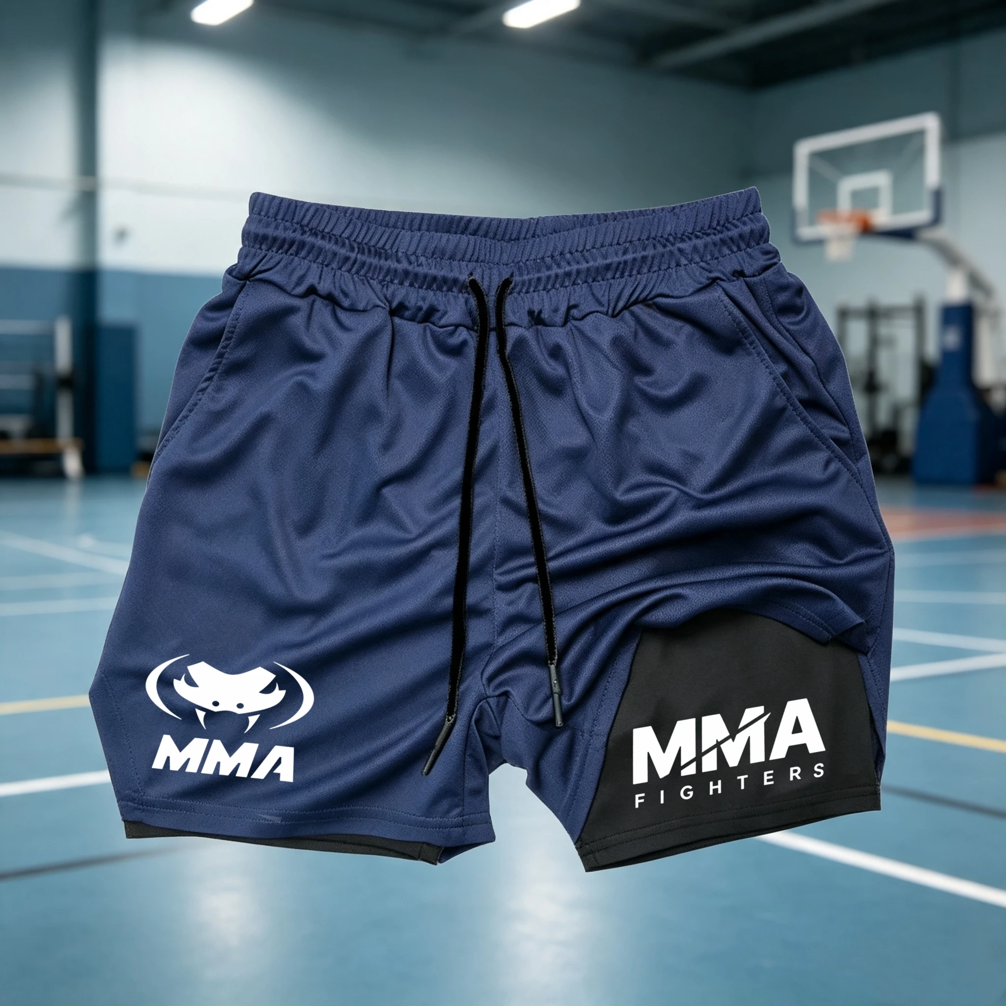 Compression Shorts Athletes - 2 in 1 MMA Fighter Shorts