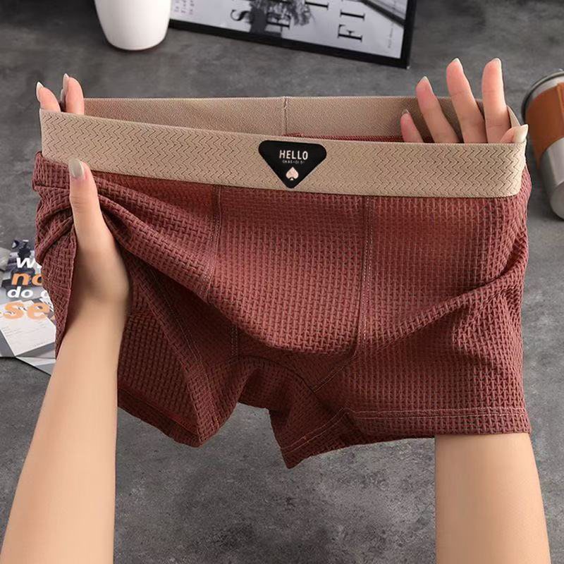 4pcs Men's Boxer Shorts Ice Si - Multi Pack Underwear 评论和价格