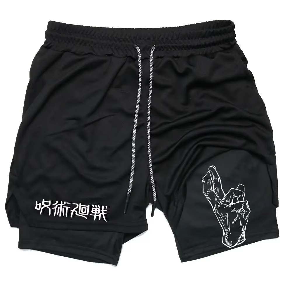 Anime Jujutsu Kaisen Gym Short - Compression Shorts Athletes 评论和价格