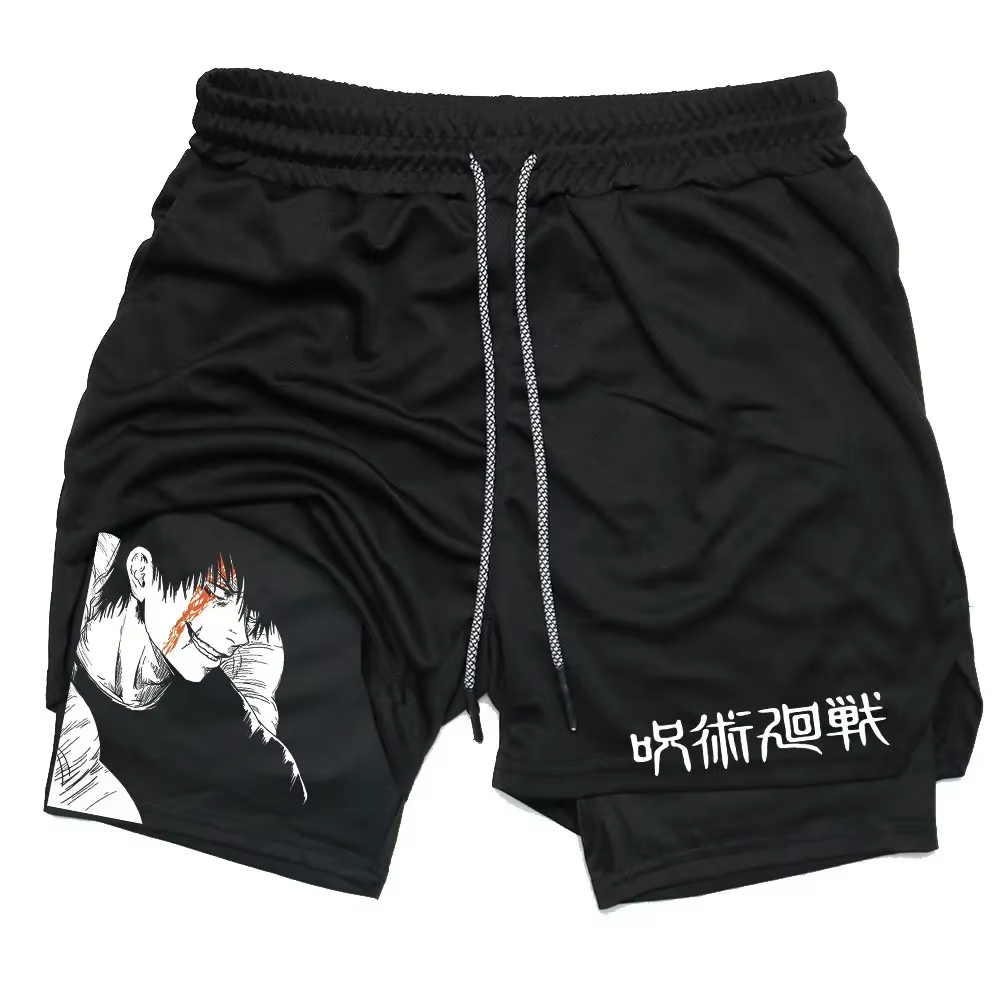 Anime Jujutsu Kaisen Gym Short - Compression Shorts Athletes 评论和价格