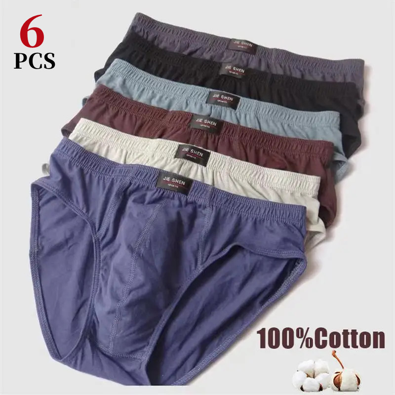 6Pcs/Men's Underwear Cotton Mi - Boxer Brief Pack Cotton 评论和价格