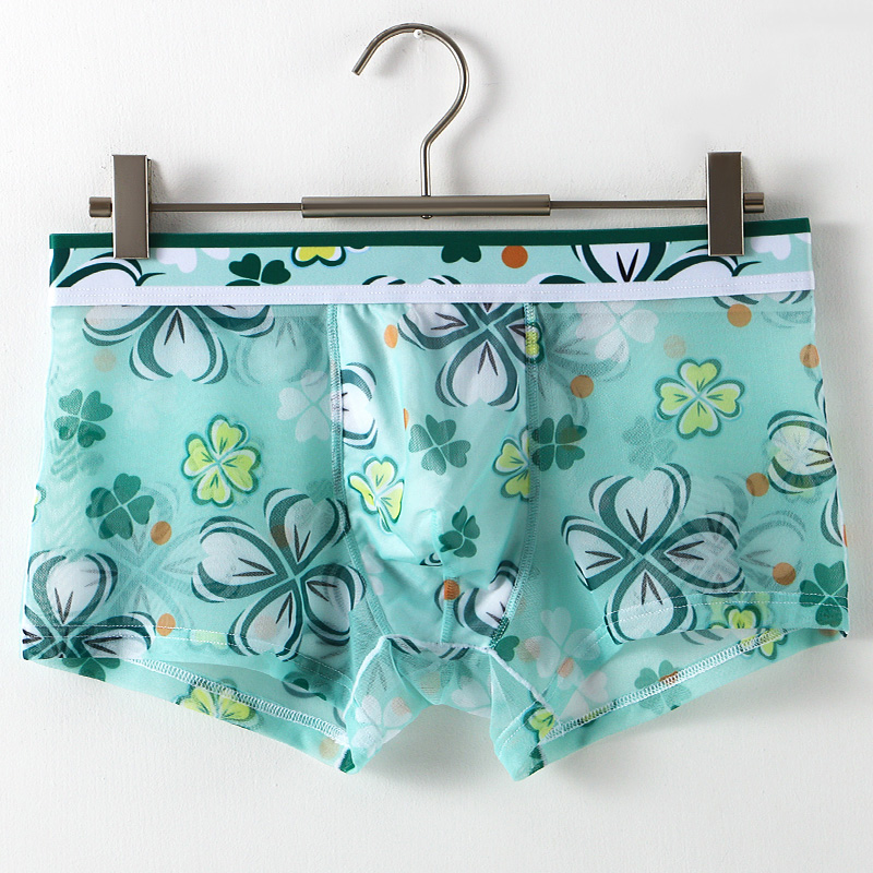 Ultra Thin Transparent Ice Sil - Mesh Sport Boxer 评论和价格