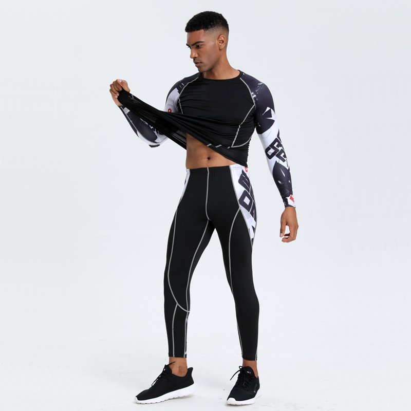 Men's PRO Sports Fitness Suit: - Compression Long Pant 评论和价格