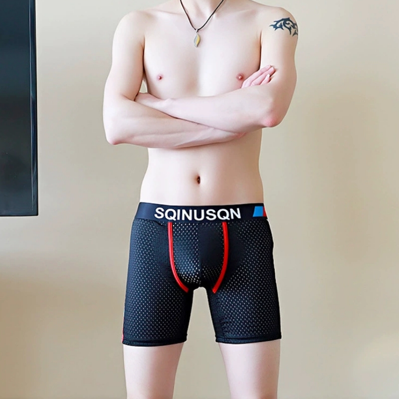 Men's Ice Silk Mesh Boxer Brie - Mesh Sport Boxer 评论和价格