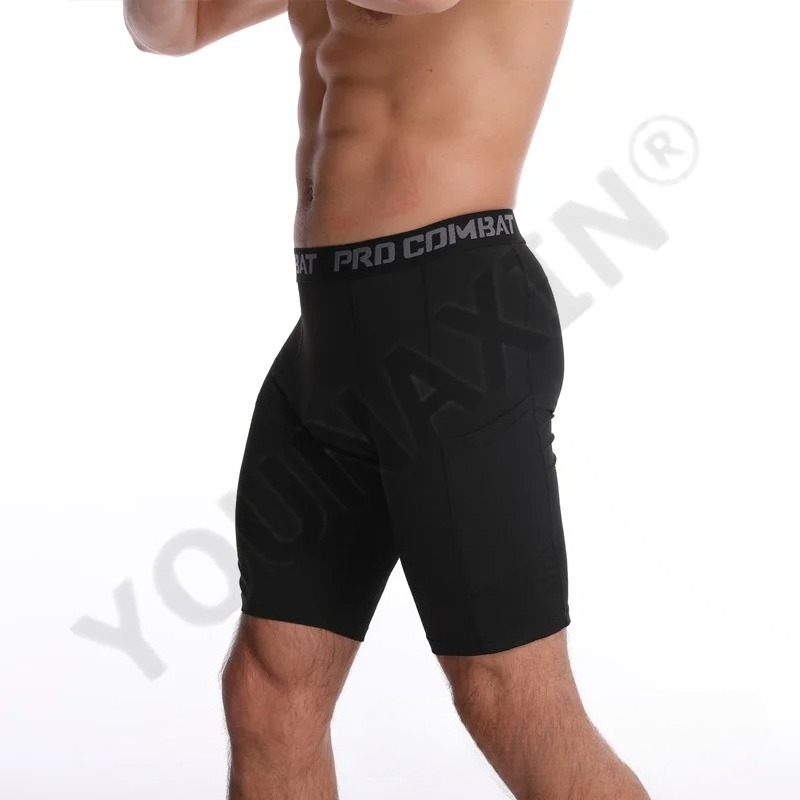 Mens Gym Shorts with Pockets W - Compression Shorts Athletes 评论和价格