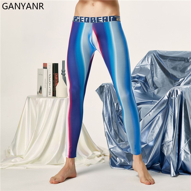 GANYANR Running Tights Men Com - Compression Long Pant 评论和价格