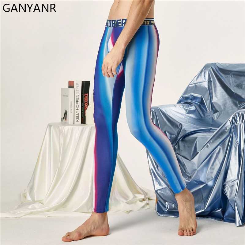 GANYANR Running Tights Men Com - Compression Long Pant 评论和价格