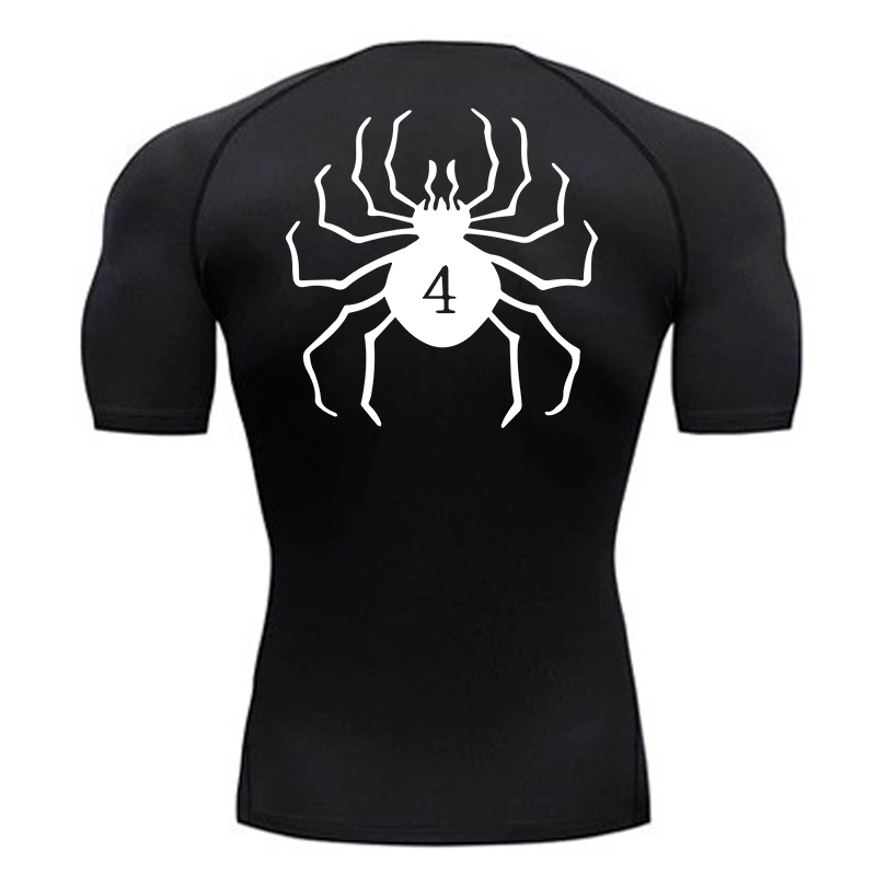 Spider Print Compression Shirt - Base Layer Top 评论和价格