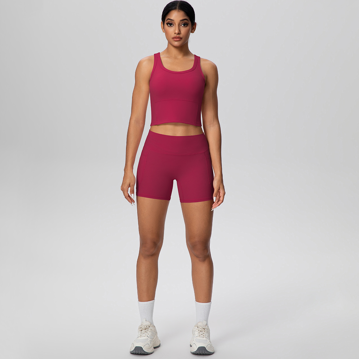 2PCS Women Summer Fitness Spor - Quick Dry Underwear 评论和价格