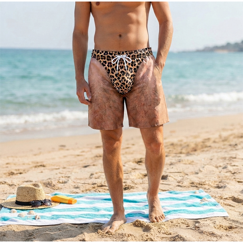 3D Print Hairy Legs Leopard Pr - Boxer Shorts Modal 评论和价格