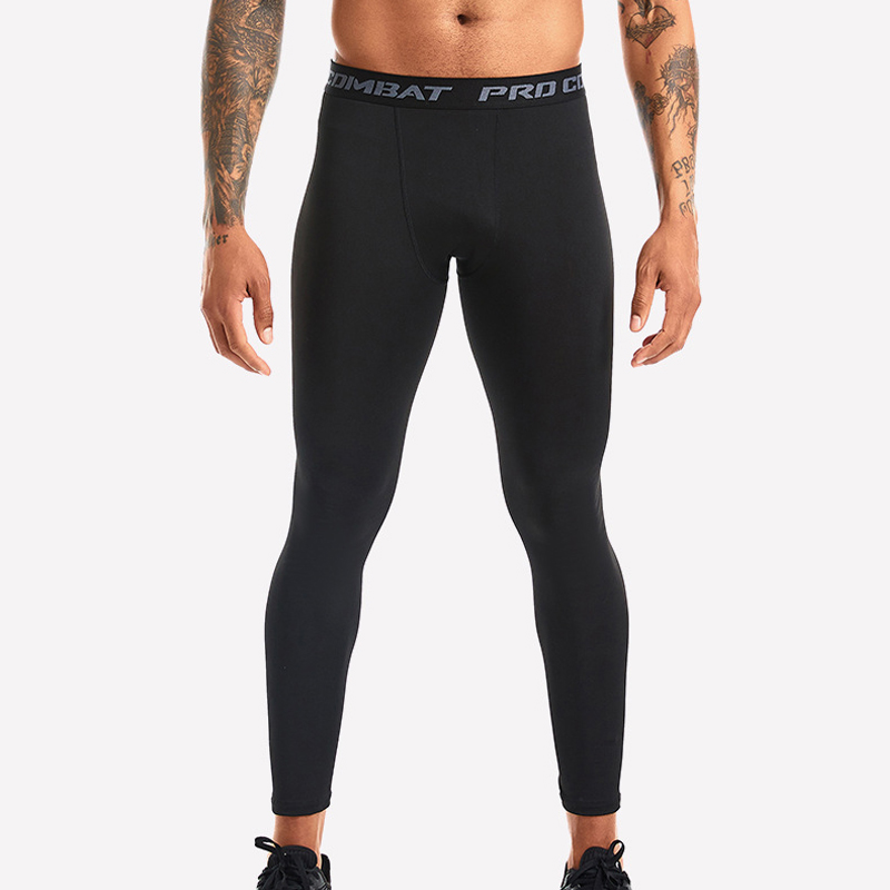 1 Pcs Men's Solid Color Compre - Compression Long Pant 评论和价格
