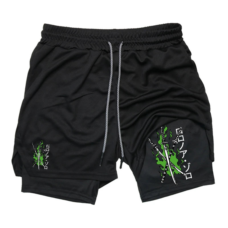 Print 2 in 1 Running Shorts fo - Compression Shorts Athletes 评论和价格