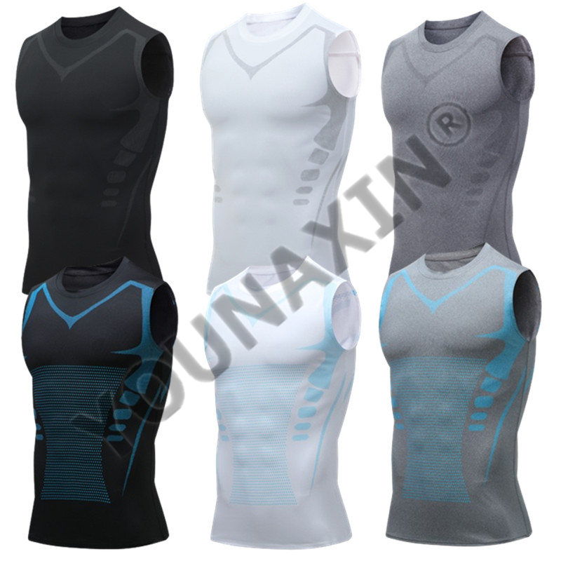 3 Pieces Men's Sleeveless T-Sh - T Shirt Tight Fit 评论和价格