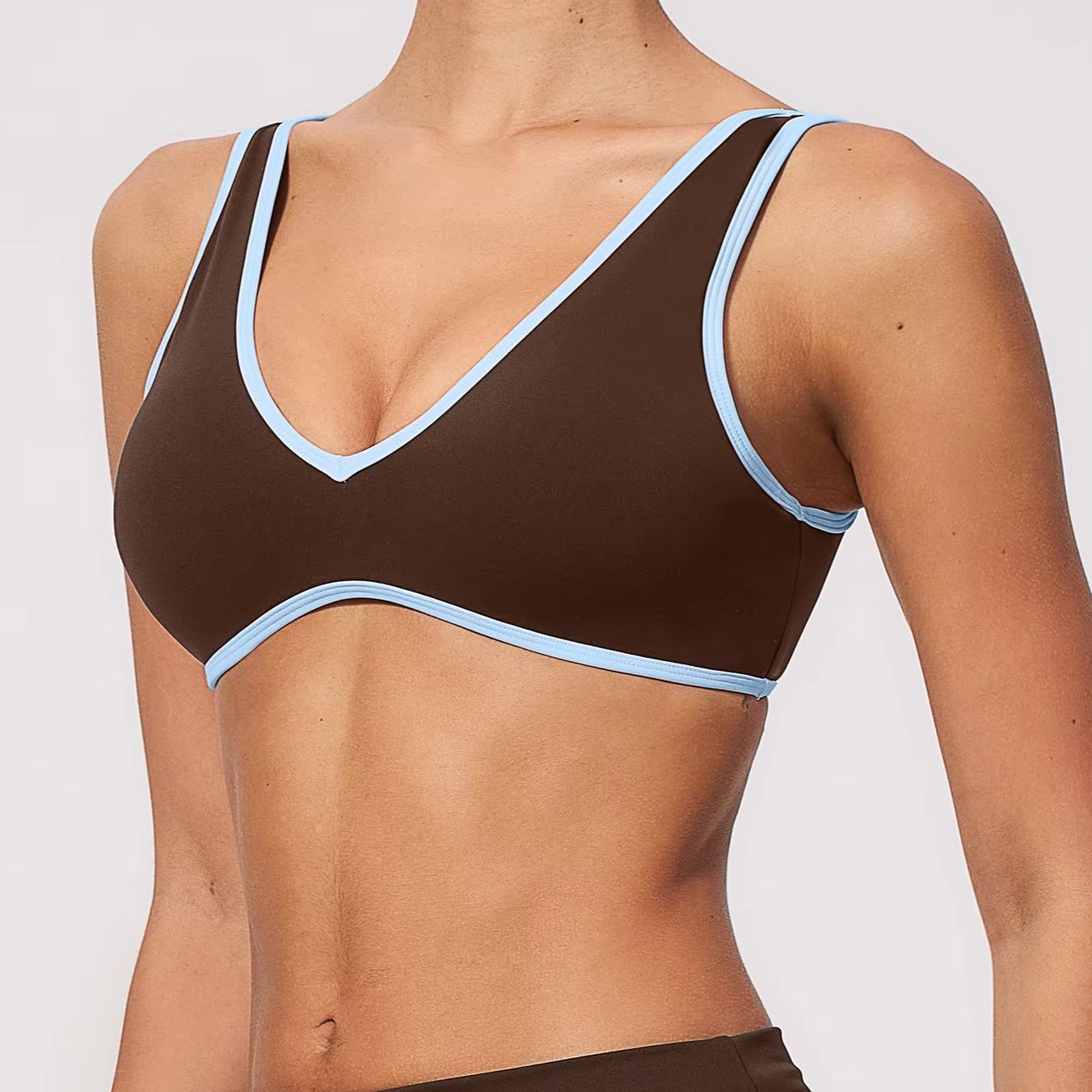 Yoga Bras Backless Color Block - Quick Dry Underwear 评论和价格