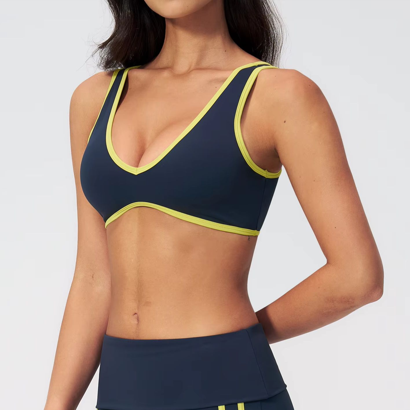 Yoga Bras Backless Color Block - Quick Dry Underwear 评论和价格