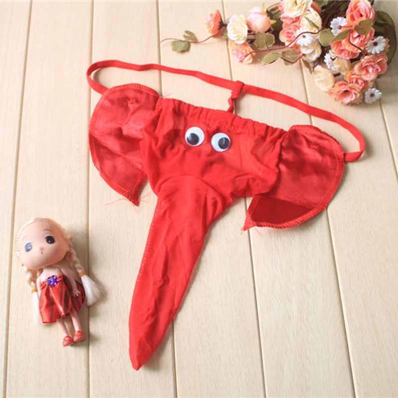 Men's Sexy Elephant Thong Unde - Trunk Breathable Men 评论和价格