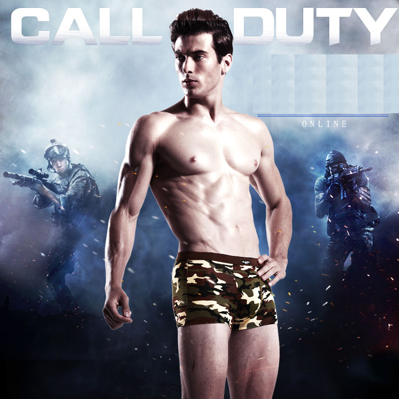 4pcs/lot Camouflage Boxer Men  - Boxer Shorts Modal 评论和价格