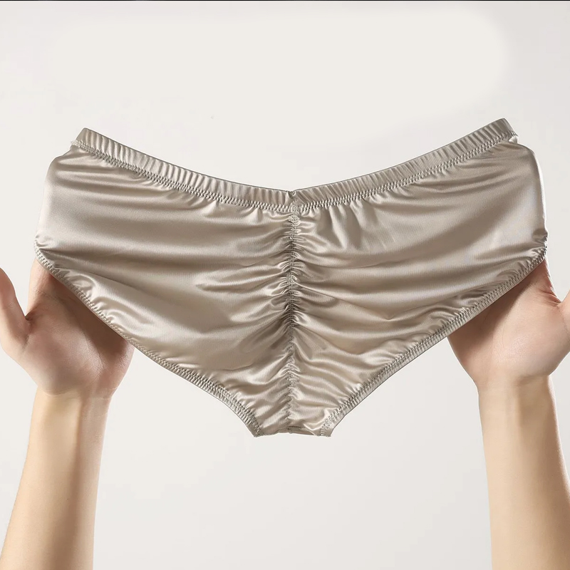 4pcs Mens Briefs Shinny Satin  - Pouch Boxer Pouch 评论和价格