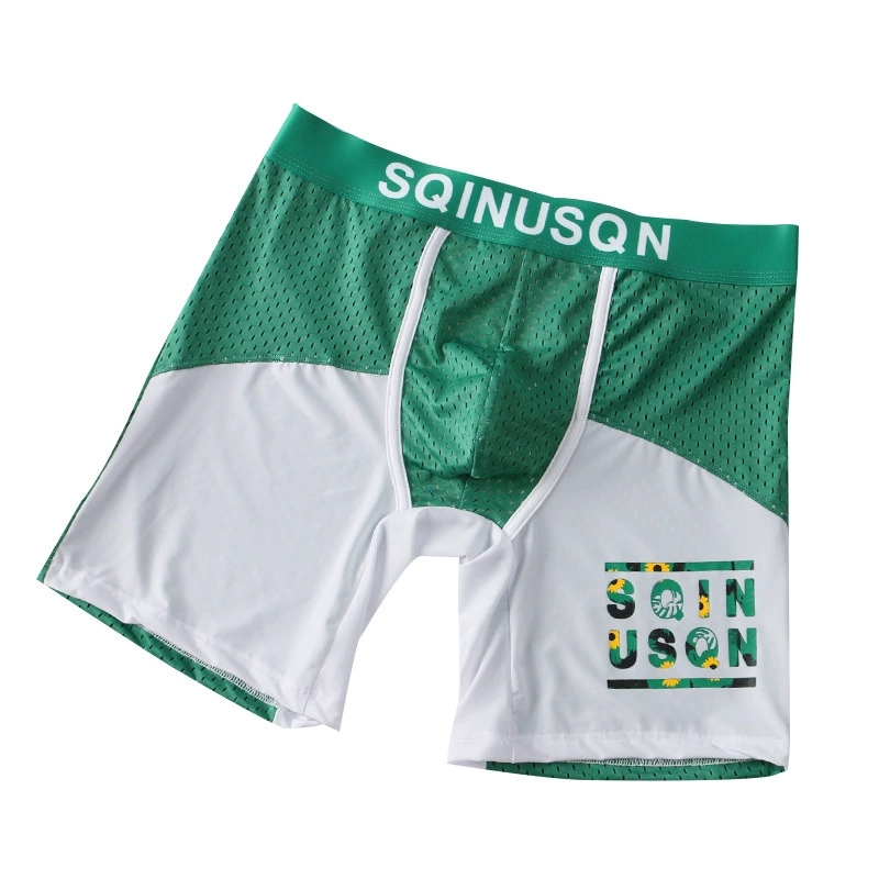 Men Ice Silk Mesh Boxer Briefs - Mesh Sport Boxer 评论和价格