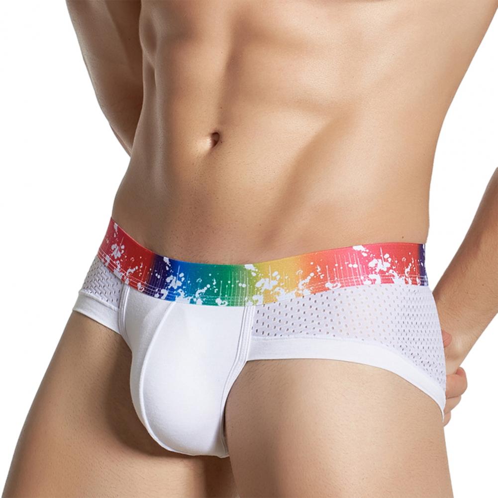 Men Briefs Soft Breathable Mes - Mesh Sport Boxer 评论和价格