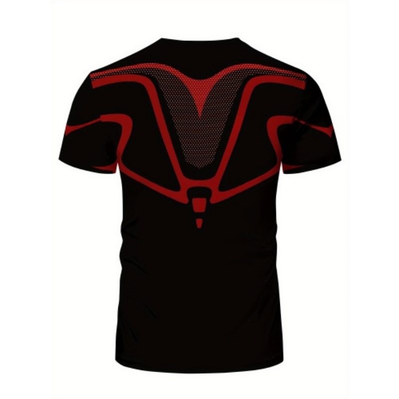 Men 3D Red Black Line Compress - Compression Shorts Athletes 评论和价格