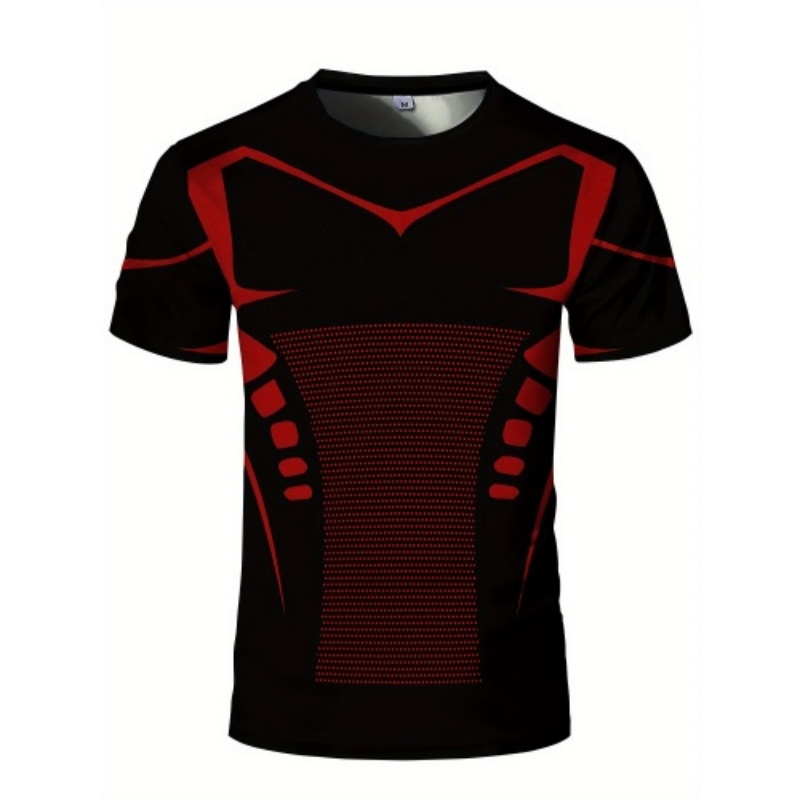 Men 3D Red Black Line Compress - Compression Shorts Athletes 评论和价格